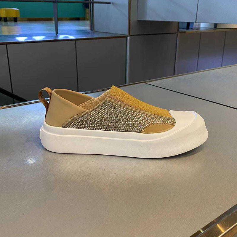 N0523 New full diamond breathable casual slip-on