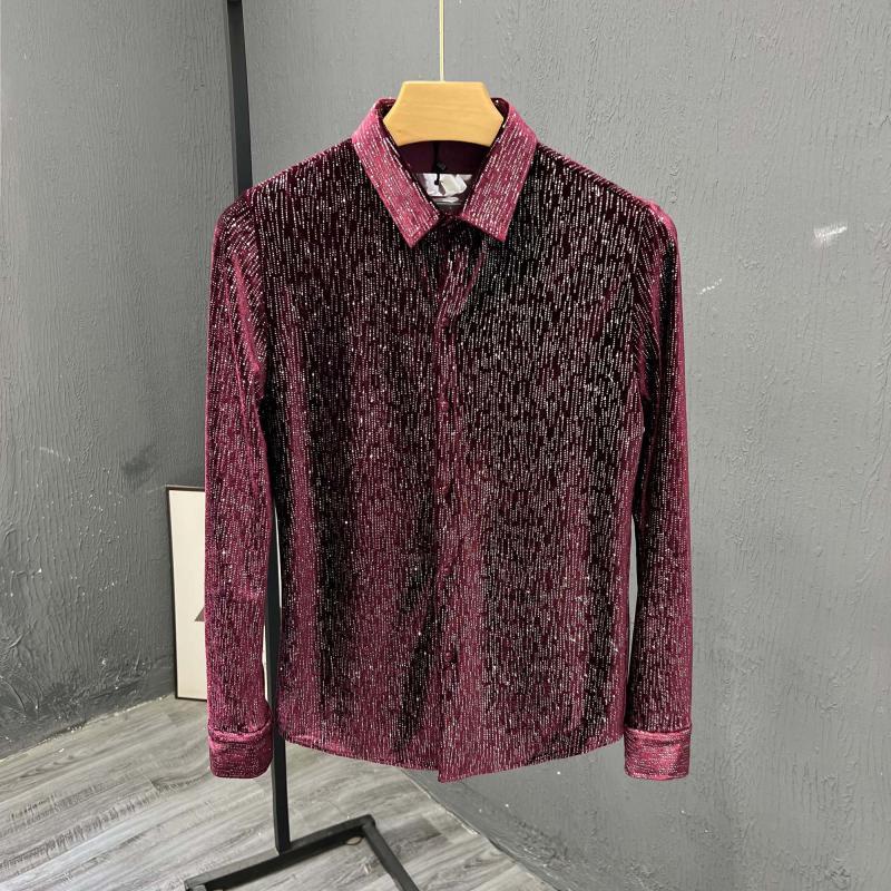 N0911 Men's high-end starry sky shirt