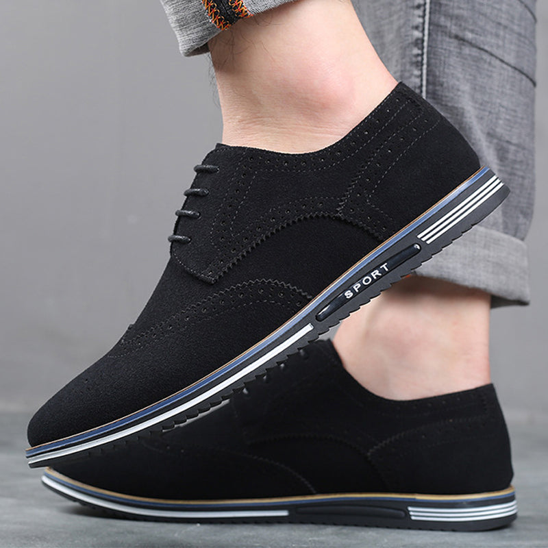 N0115 New Men's Nubuck Low-Top Shoes