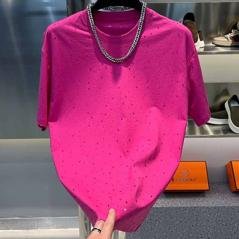 N0324 Men's new simple printed T-shirt