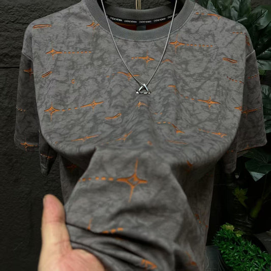 N0409 2025 New Fashion Ripped T-shirt