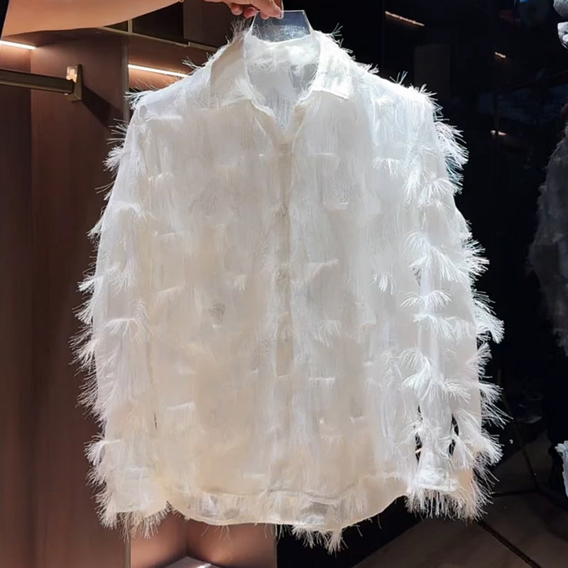 N0512 New summer fringe shirt