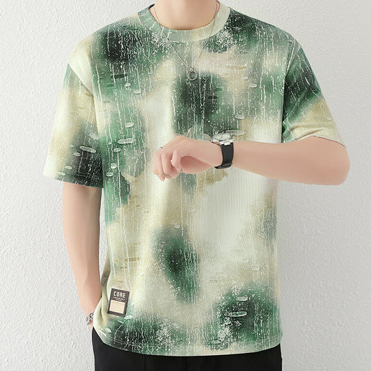 N0528 Men's stylish breathable short sleeve