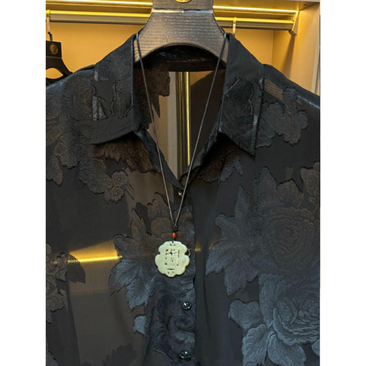 N0605 Summer Light Embroidered Shirt