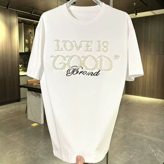 N0606 Summer Fashion Pearl Short Sleeve