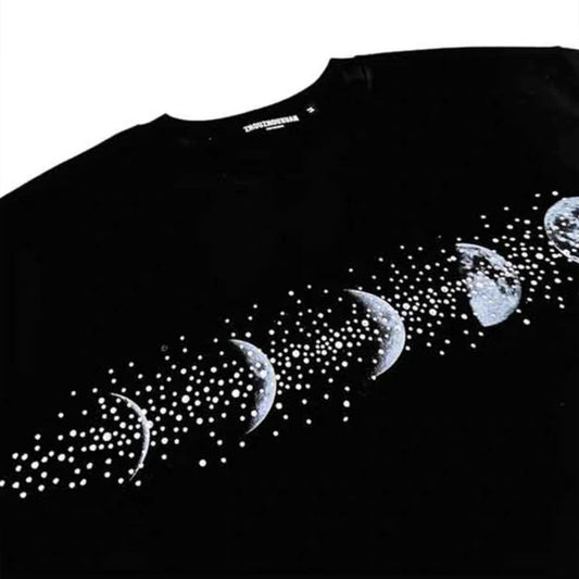 N0609 New summer cotton rhinestone short sleeves