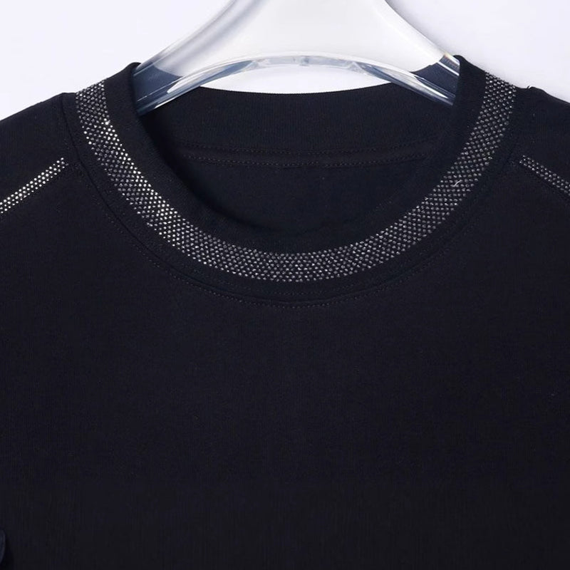 N0612 Solid color simple short-sleeved T-shirt