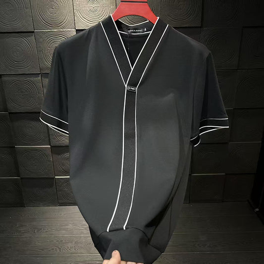 N0613 Men's V-neck T-shirt