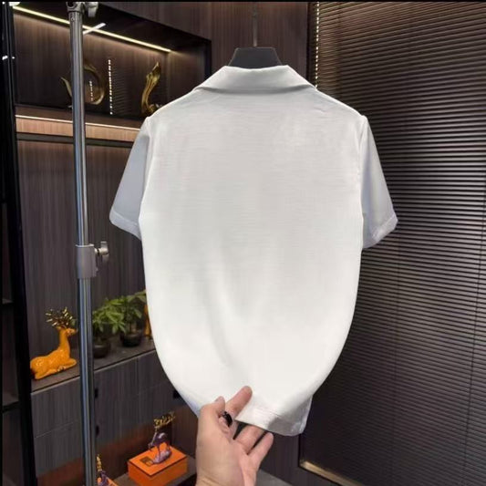 N0613 Men's satin short sleeves