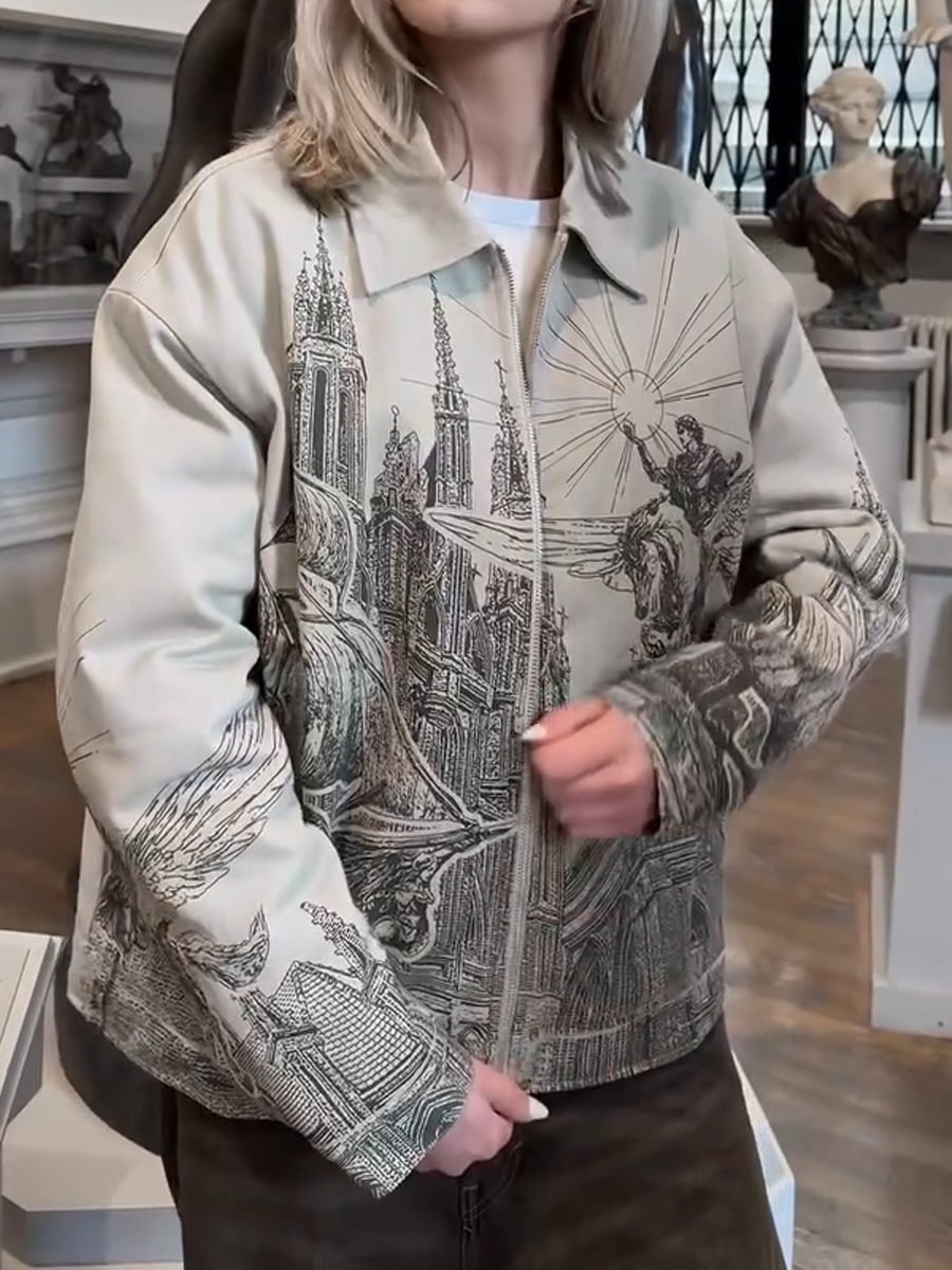 Gray Designer Jacket, Unisex