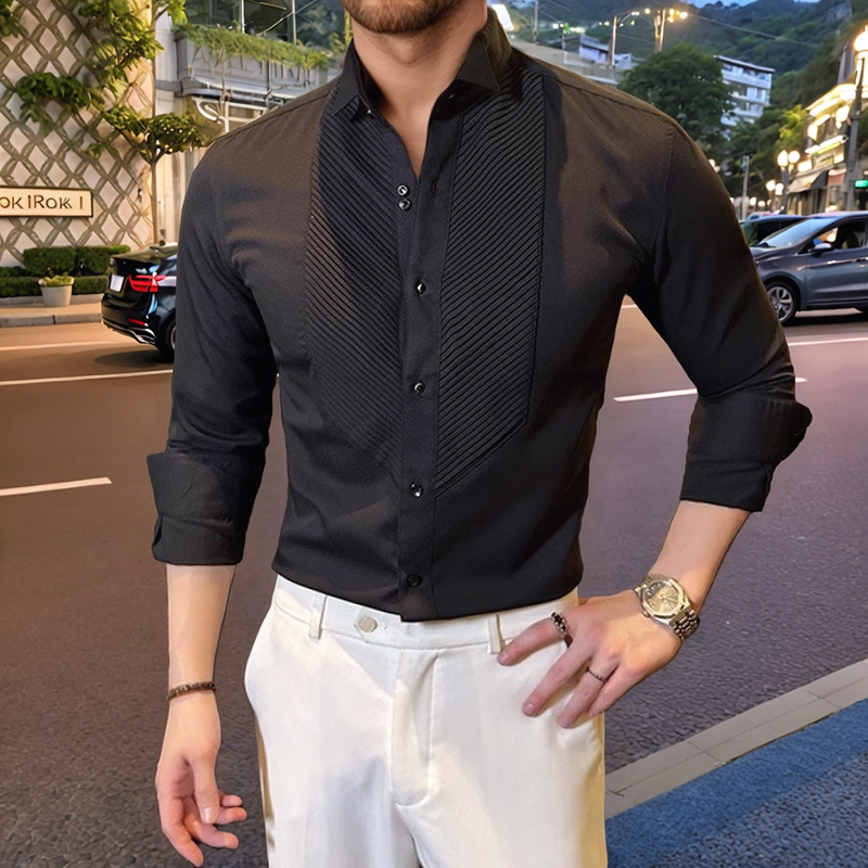 New Simple Design Versatile Men's Shirt