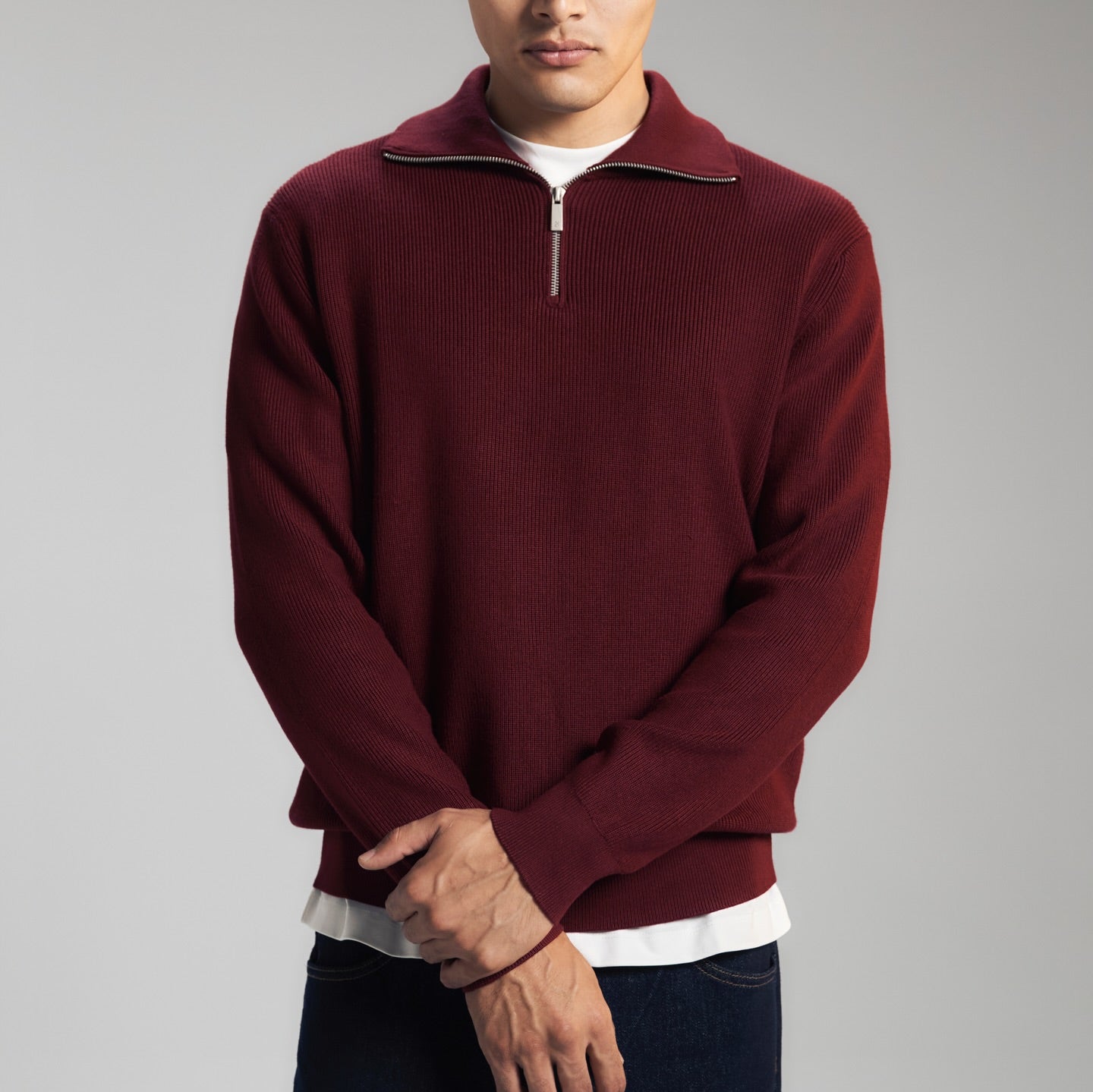Men's Turtleneck Long-sleeved Sweater