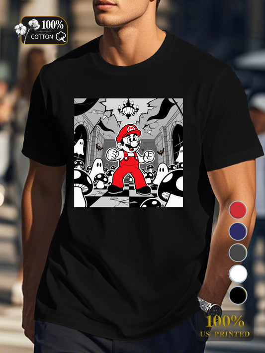 N0708 1 1 Men's pure cotton Tshirt Comfort Fit