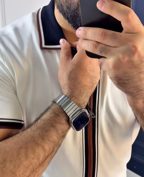 Striped Knit Zip Top