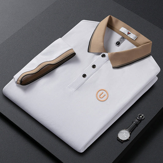 2023 Summer Light Luxury Embroidered Polo Shirt-Father's Day Gift