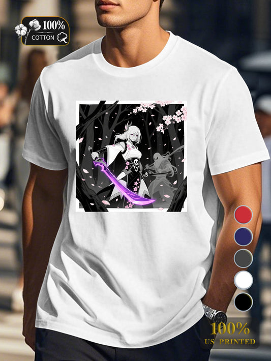 N0708 1 4 Men's pure cotton Tshirt Comfort Fit