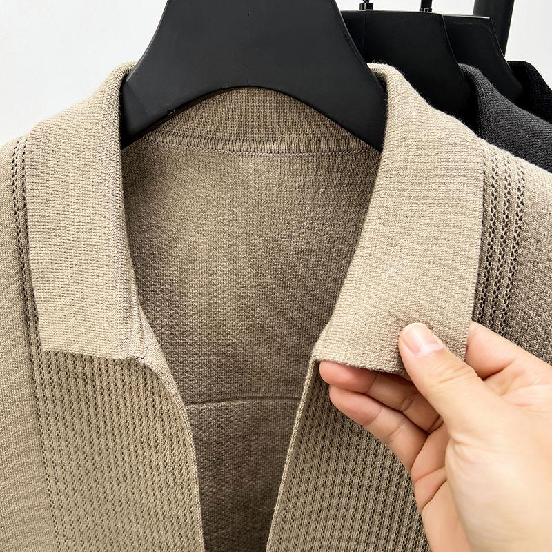 N0828 High-end men's knitted cardigan