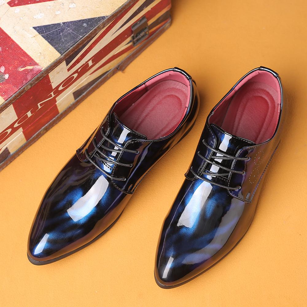N0115 Men's trendy pointed toe leather shoes