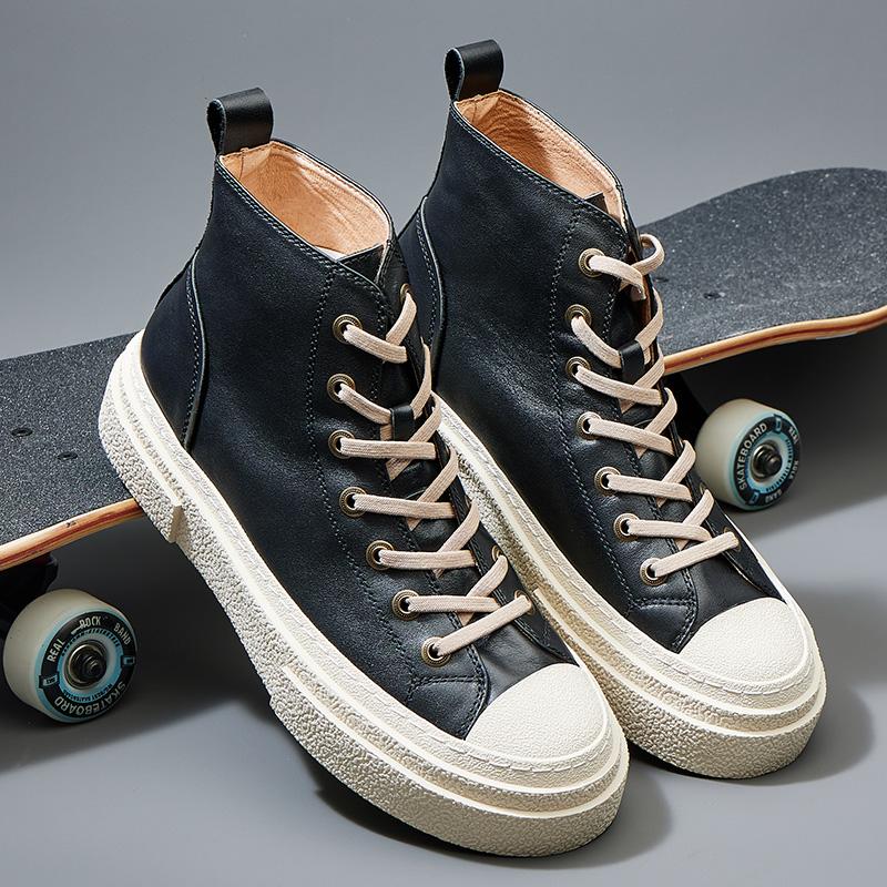 Men's genuine leather sneakers