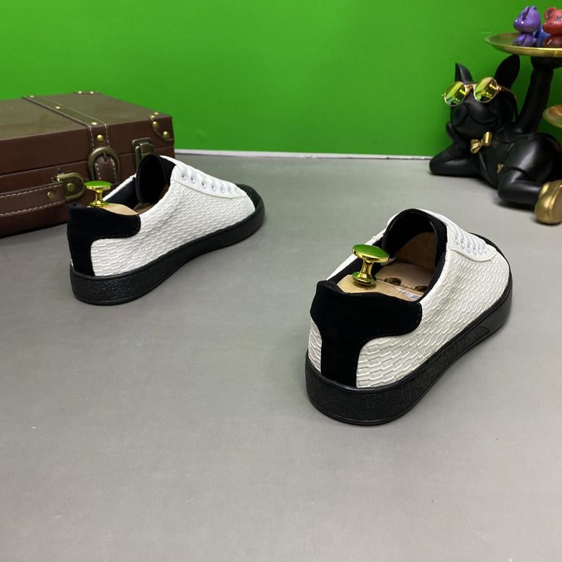 N0527 2024 new style rhinestone woven lace-up casual shoes