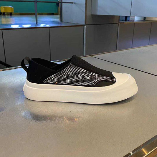 N0523 New full diamond breathable casual slip-on