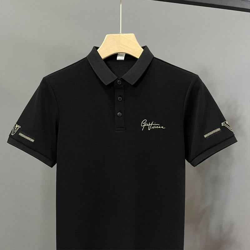 N0809 Summer Thin Fit Embroidered T-shirt