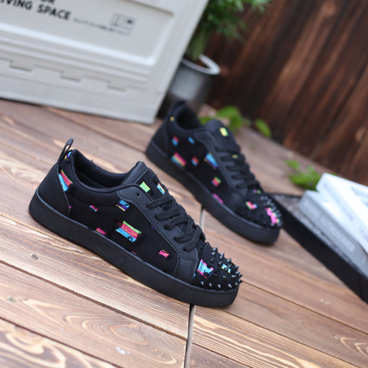 N0518 Fashion new rivet hole casual shoes