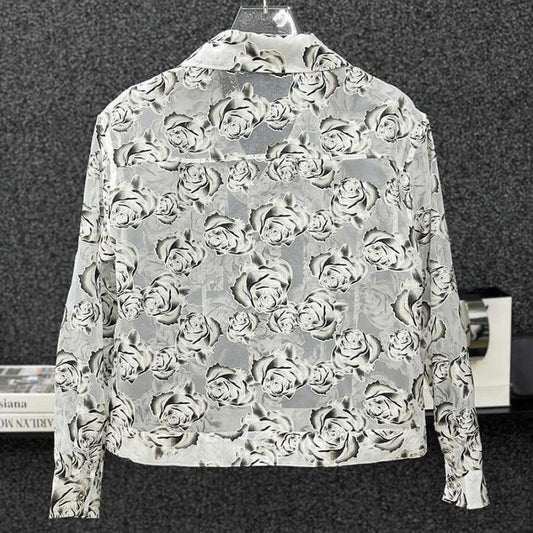 N0801 New summer hollow flower top