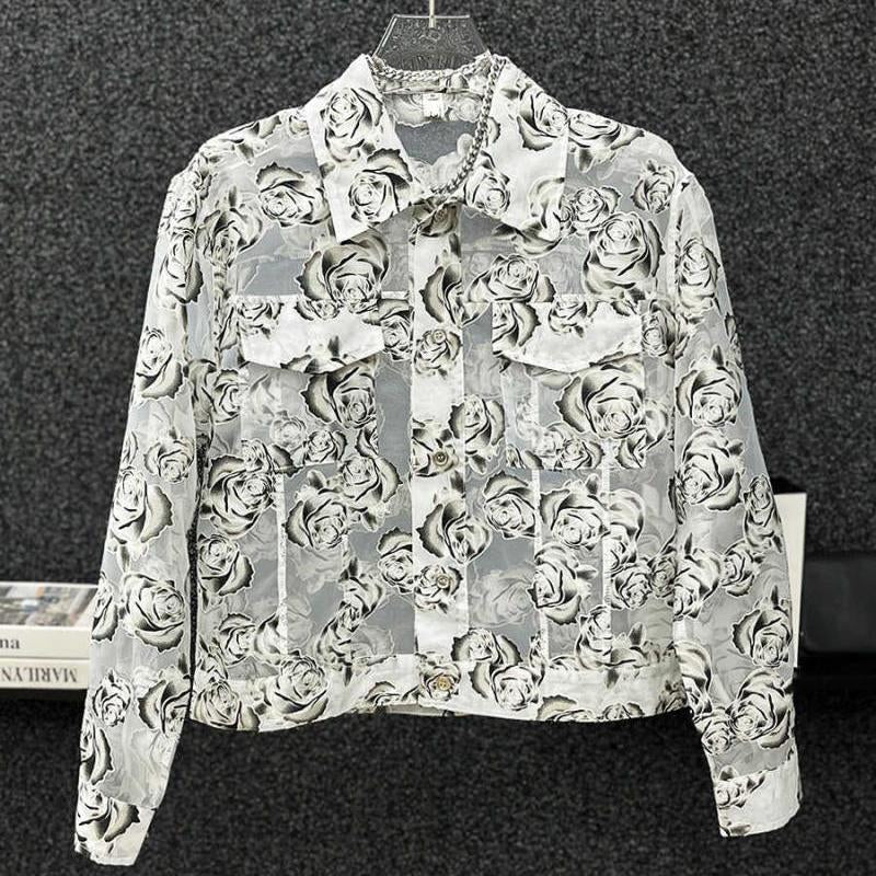 N0801 New summer hollow flower top
