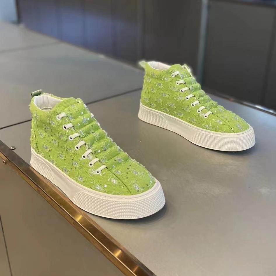 Men's trendy sequin versatile sneakers