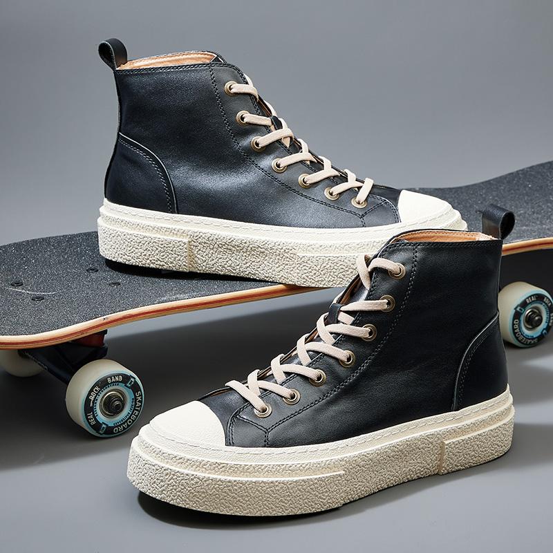 Men's genuine leather sneakers