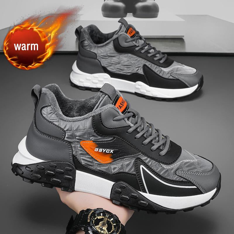 N0114 Men's autumn and winter plush warm casual shoes