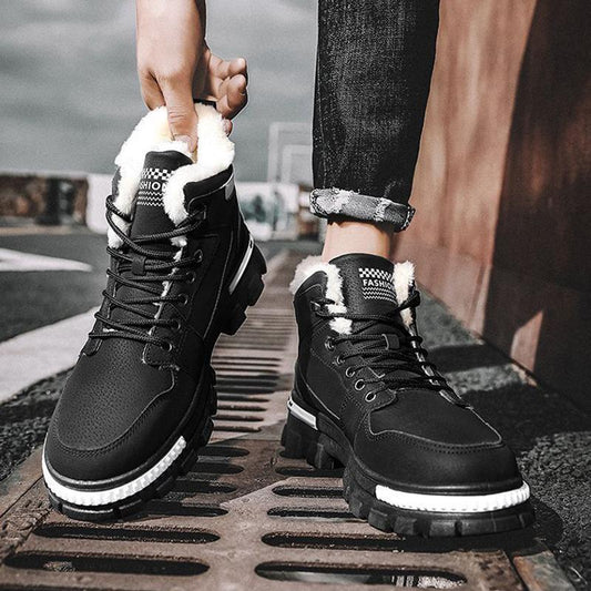 N1225 New winter men's non-slip sports cotton shoes