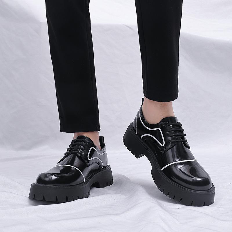 Thick-soled Leather Shoes