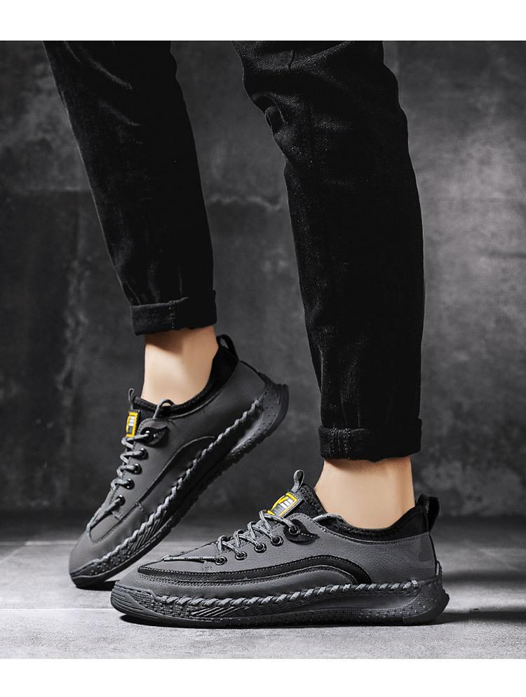 Wear-resistant Breathable Lace-up Sneakers