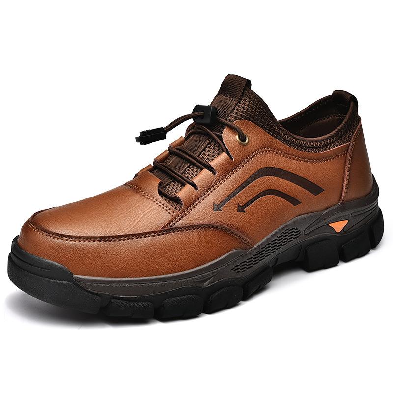 Men's Round Toe Lace-up Low-top Shoes