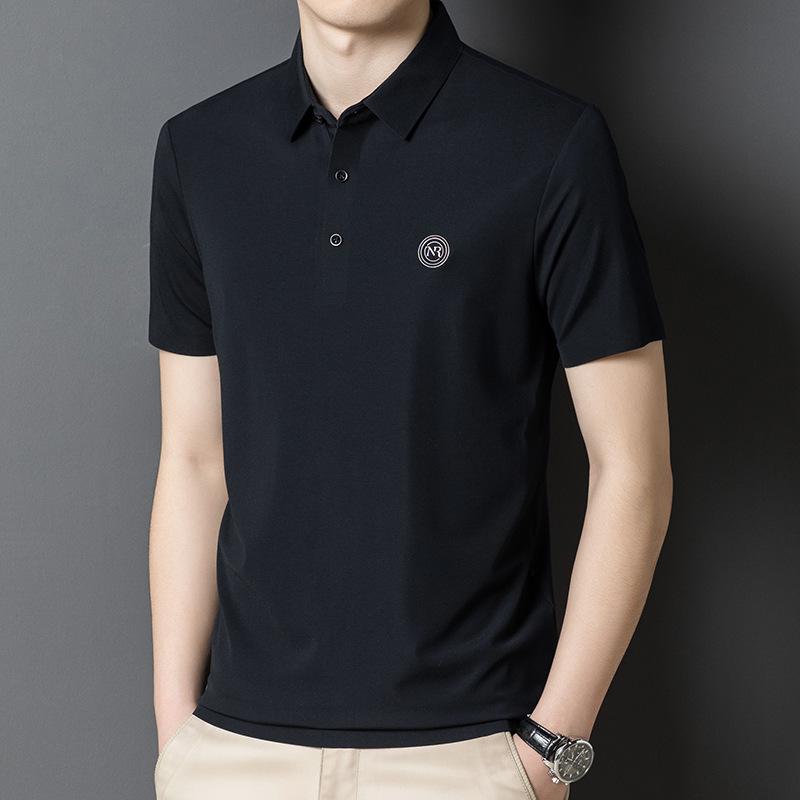 2023 Summer New Ice Silk Polo Shirt-Father's Day Gift