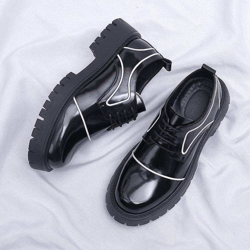 Thick-soled Leather Shoes