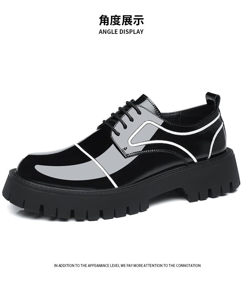 Thick-soled Leather Shoes