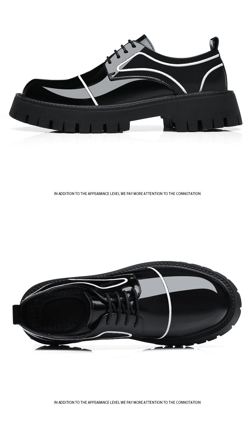 Thick-soled Leather Shoes