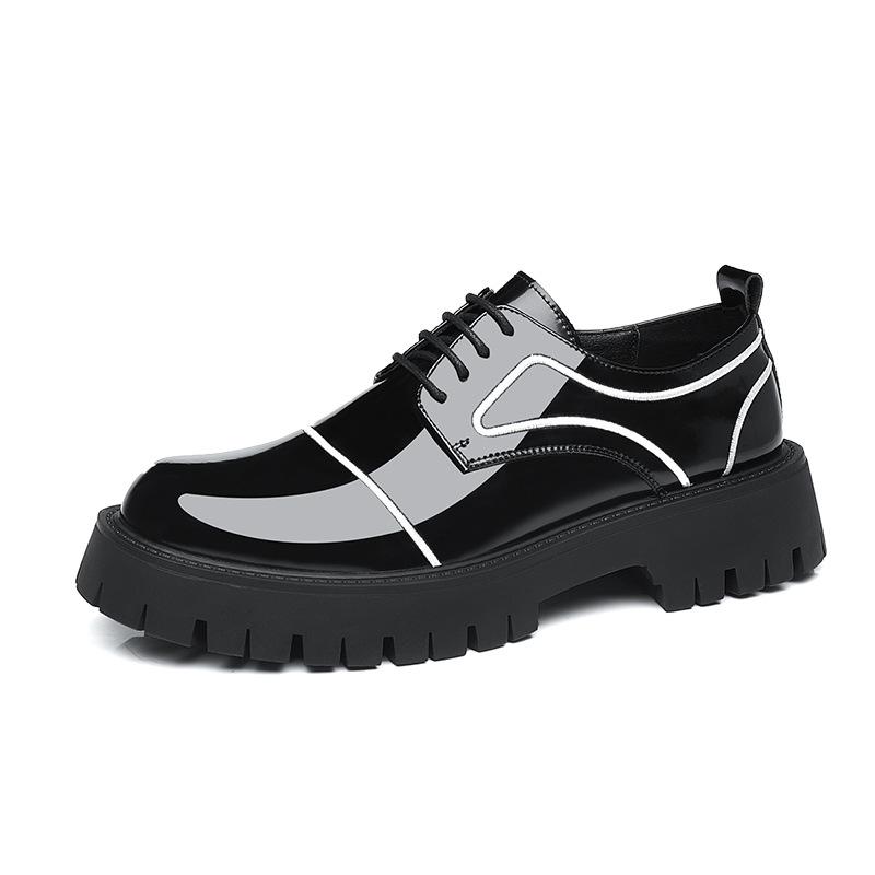 Thick-soled Leather Shoes