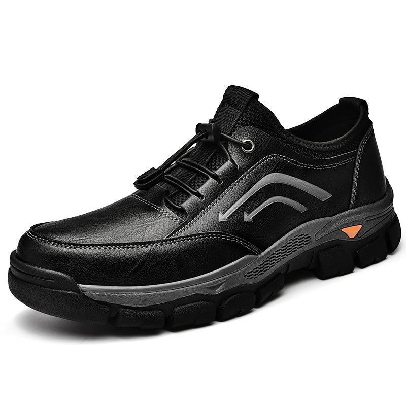 Men's Round Toe Lace-up Low-top Shoes