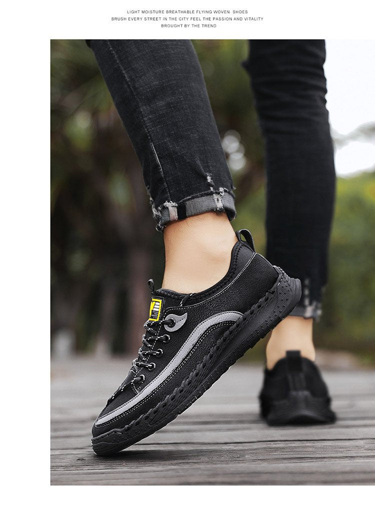 Wear-resistant Breathable Lace-up Sneakers