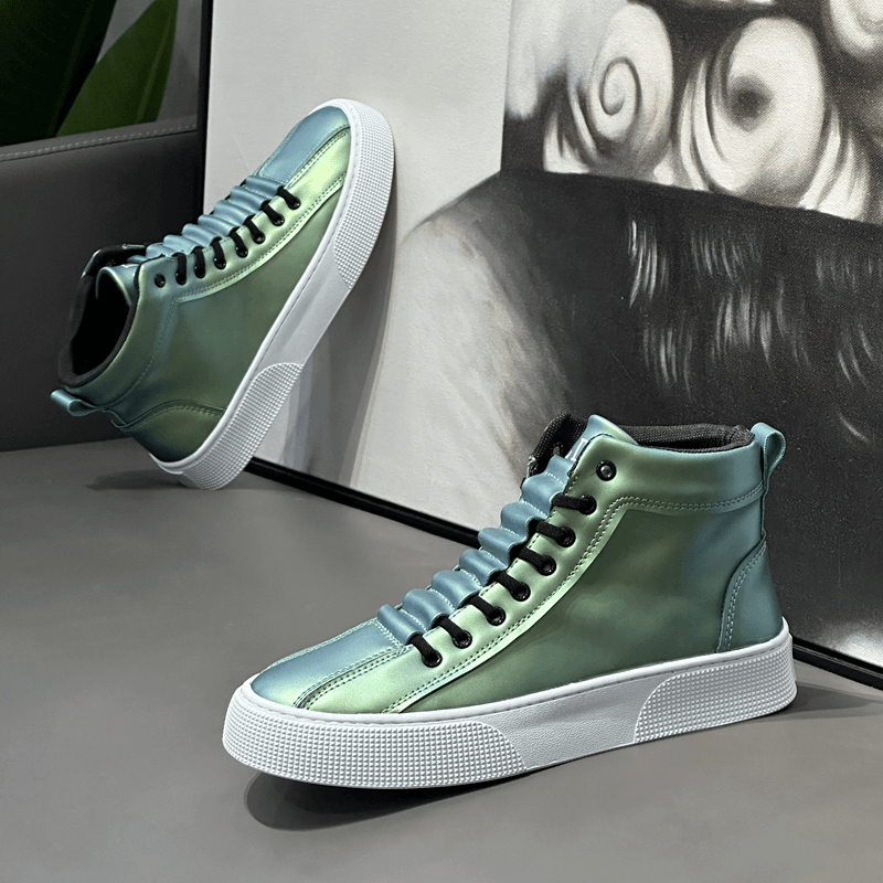 N0520 Men's high-top breathable and versatile casual shoes