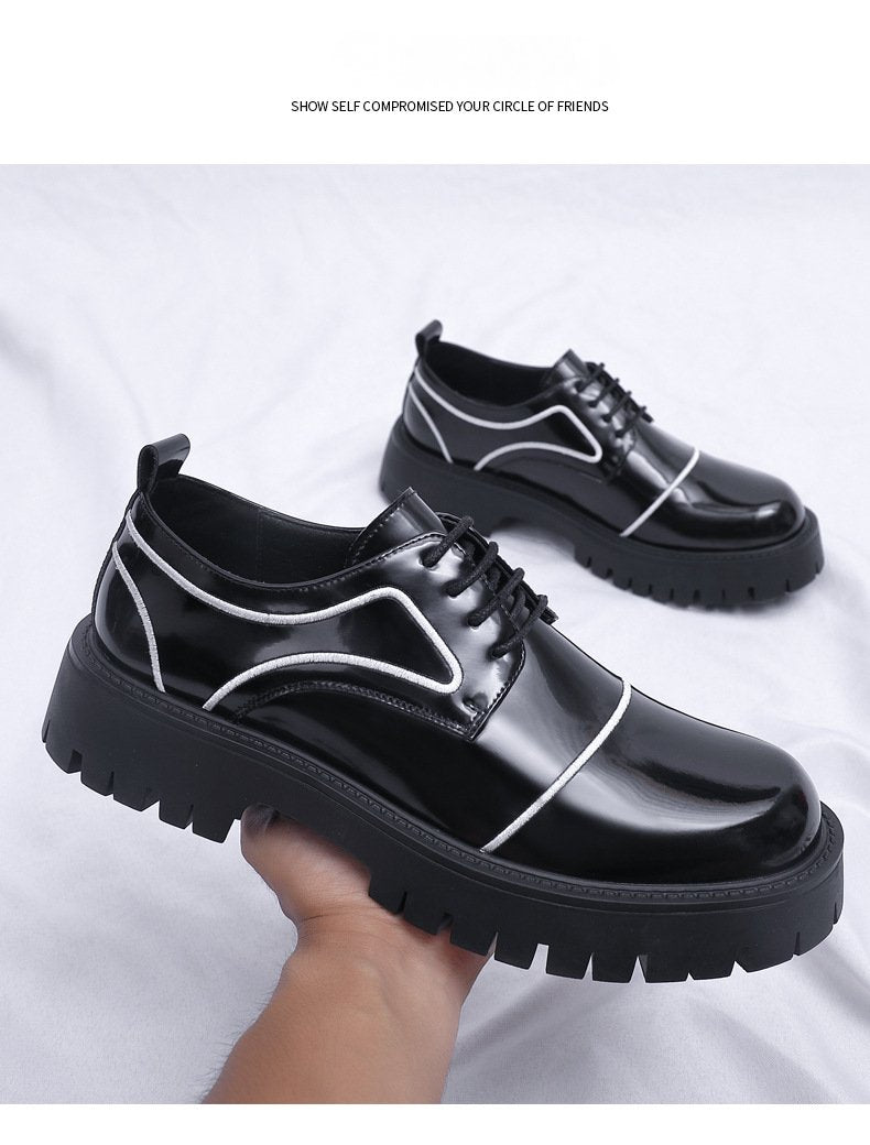 Thick-soled Leather Shoes
