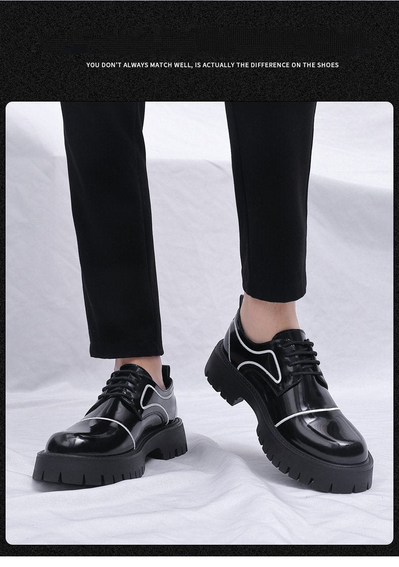 Thick-soled Leather Shoes