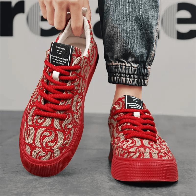 N0520 Summer new men's printed casual shoes