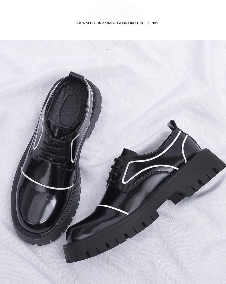 Thick-soled Leather Shoes