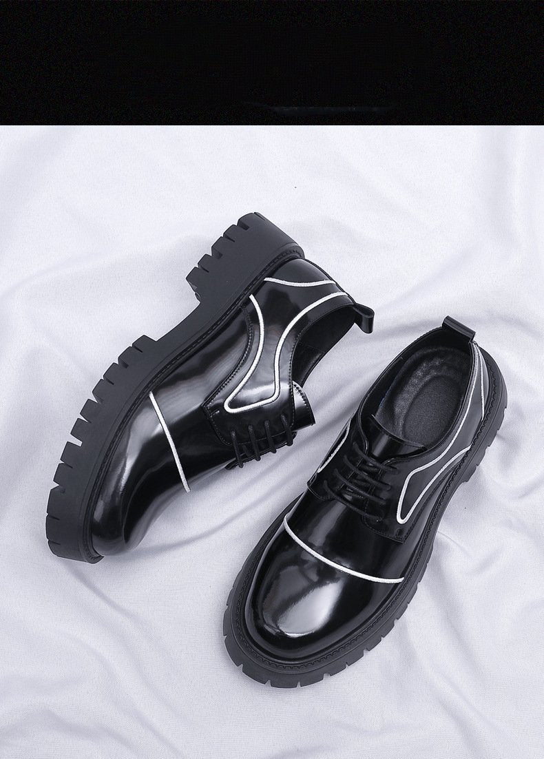 Thick-soled Leather Shoes