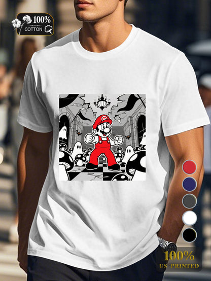 N0708 1 1 Men's pure cotton Tshirt Comfort Fit